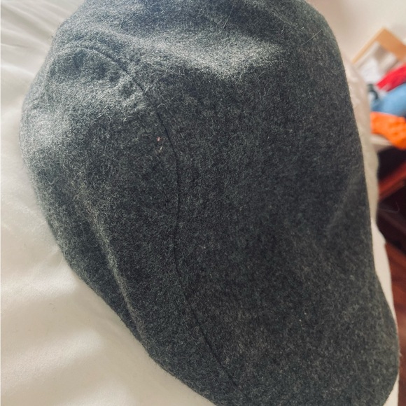 Gray Wool Flat Cap - Picture 1 of 6